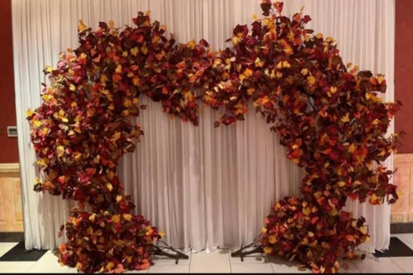 Autumnal Arch with Draping