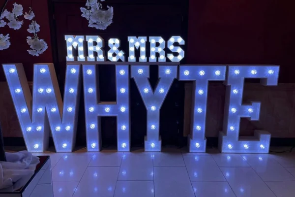 Custom Signage - Mr & Mrs Whyte
