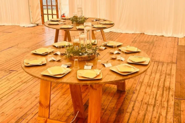 Rustic Round Table